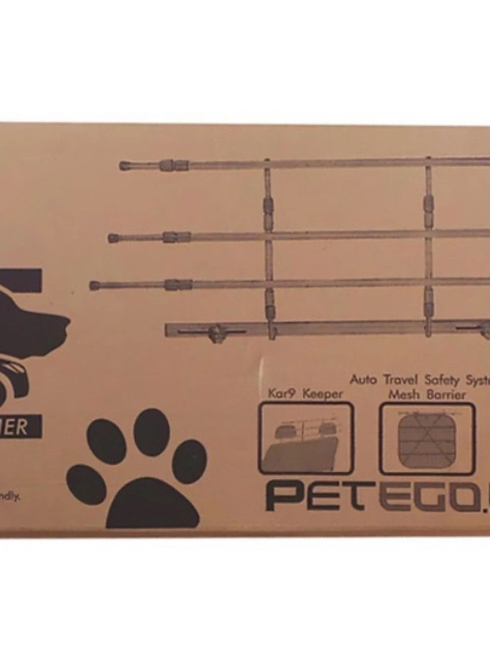 PetEgo Kar 9 Keeper Car Barrier - silver